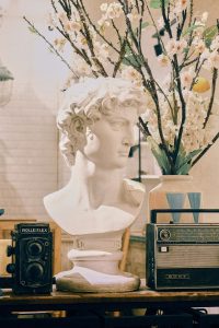 statue, people, vintage